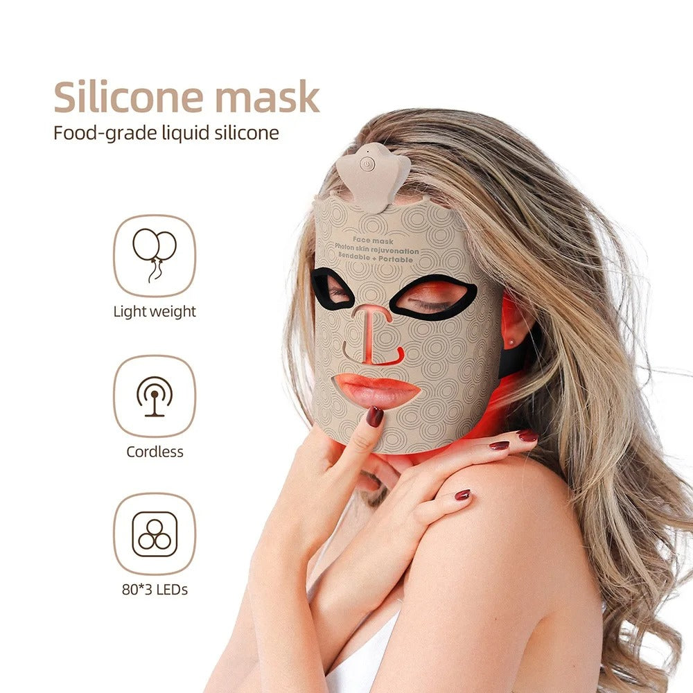 ✨ LED Face Therapy Mask